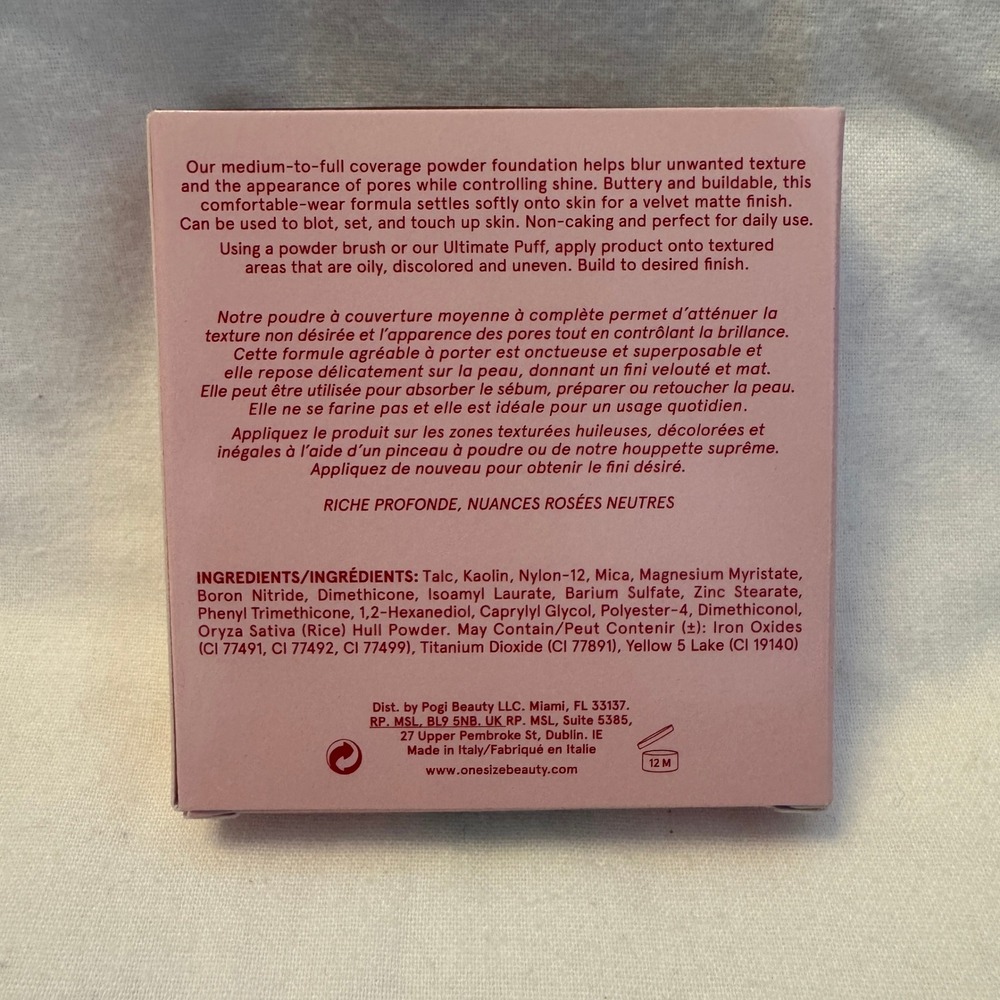 ONE/SIZE Turn Up‎ The Base Versatile Foundation Powder - Deep 4 NR - New - Picture 2 of 3